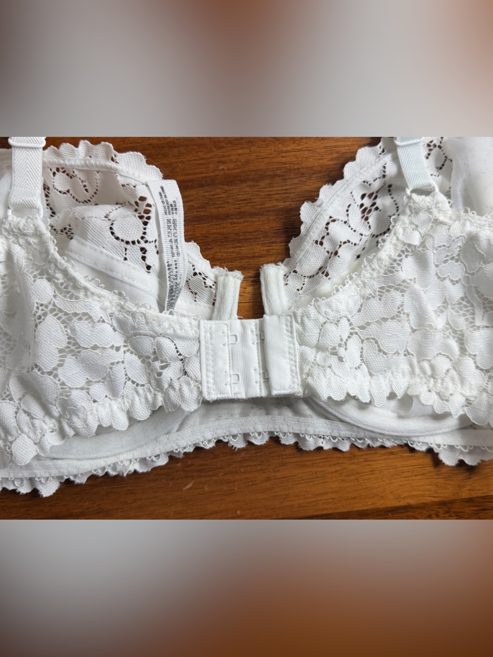 Intimately White Lace underwire bra by free People 34 DD - Picture 3 of 7